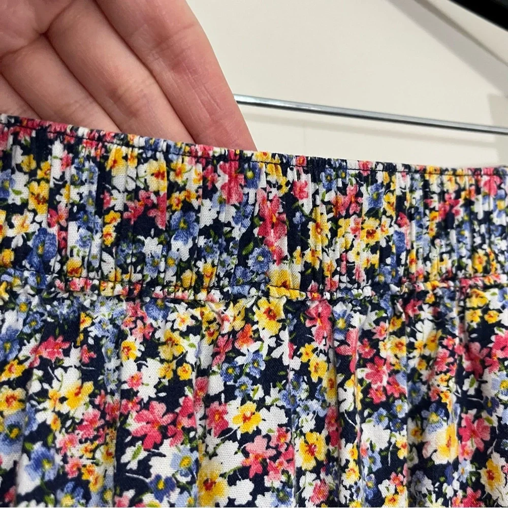 Old Navy Tiered Ditsy Floral Maxi Midi Skirt Sz M Tall Prairiecore Cottagecore - Picture 6 of 13
